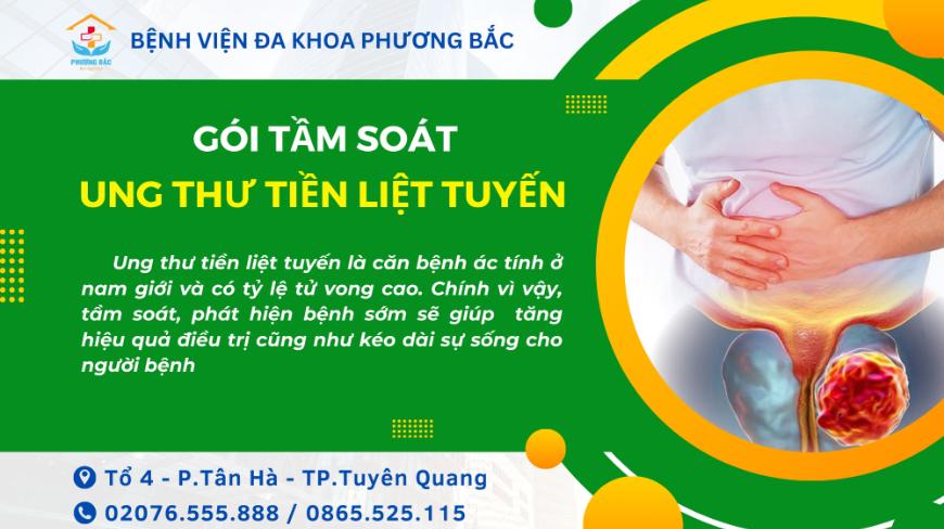 GÓI TẦM SOÁT UNG THƯ TIỀN LIỆT TUYẾN TẠI BVĐK PHƯƠNG BẮC
