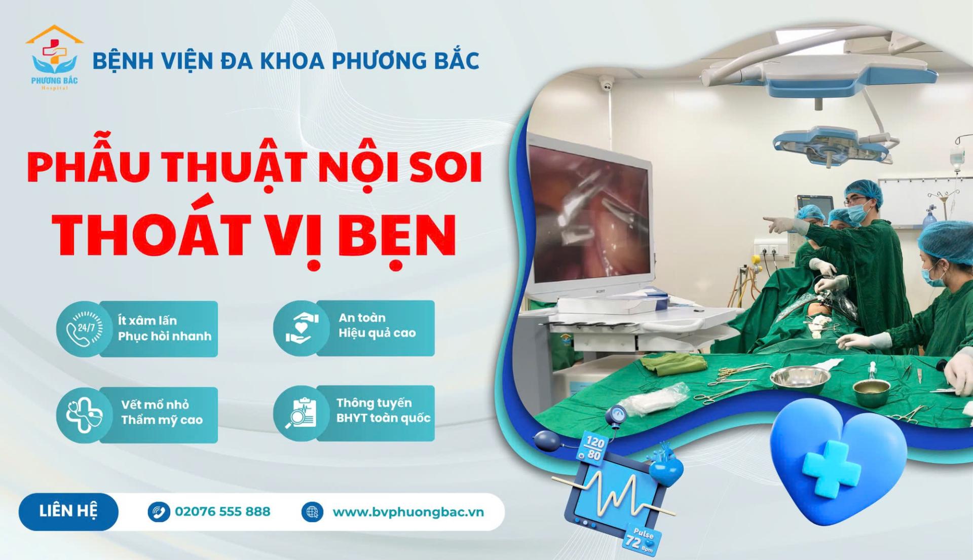 PHẪU THUẬT NỘI SOI THOÁT VỊ BẸN – ÍT XÂM LẤN, PHỤC HỒI NHANH, TIẾT KIỆM CHI PHÍ