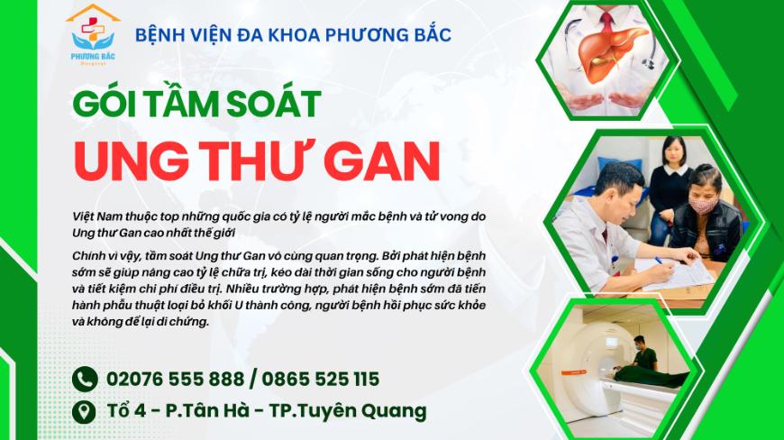 GÓI TẦM SOÁT UNG THƯ GAN TẠI BỆNH VIỆN ĐA KHOA PHƯƠNG BẮC
