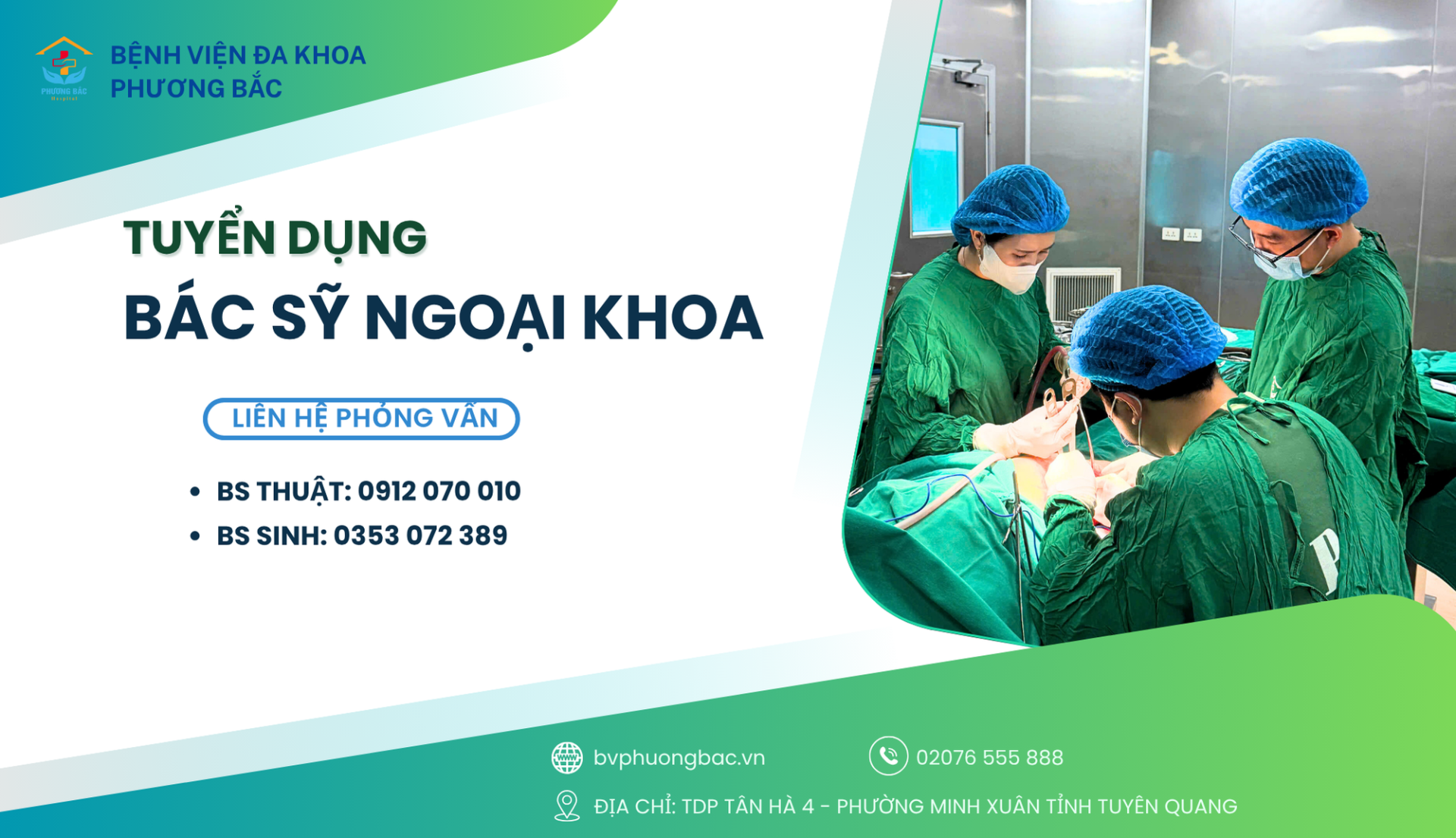 THÔNG BÁO TUYỂN DỤNG BÁC SỸ NGOẠI KHOA – NĂM 2025