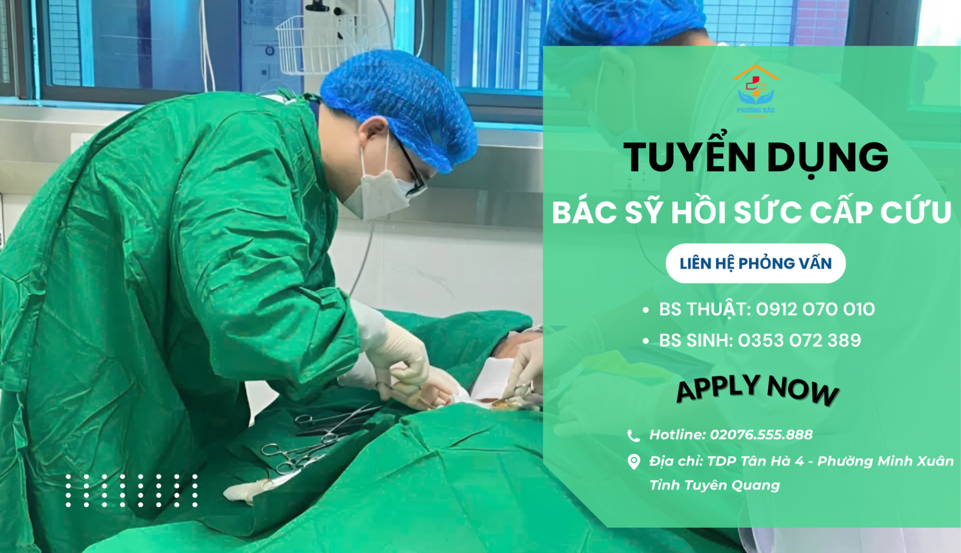 THÔNG BÁO TUYỂN DỤNG BÁC SỸ HỒI SỨC CẤP CỨU – NĂM 2025