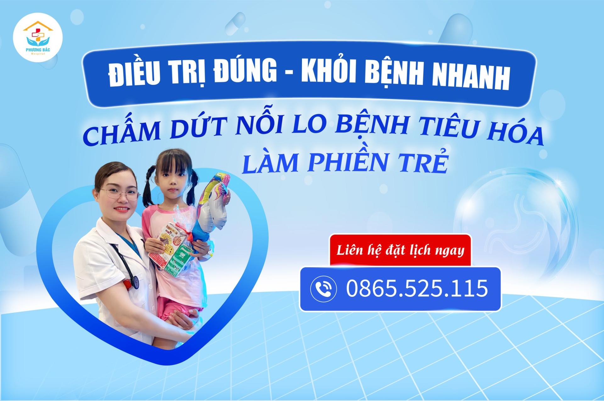 CHĂM SÓC HỆ TIÊU HOÁ TRẺ ĐÚNG CÁCH MÙA LẠNH TẠI BVĐK PHƯƠNG BẮC
