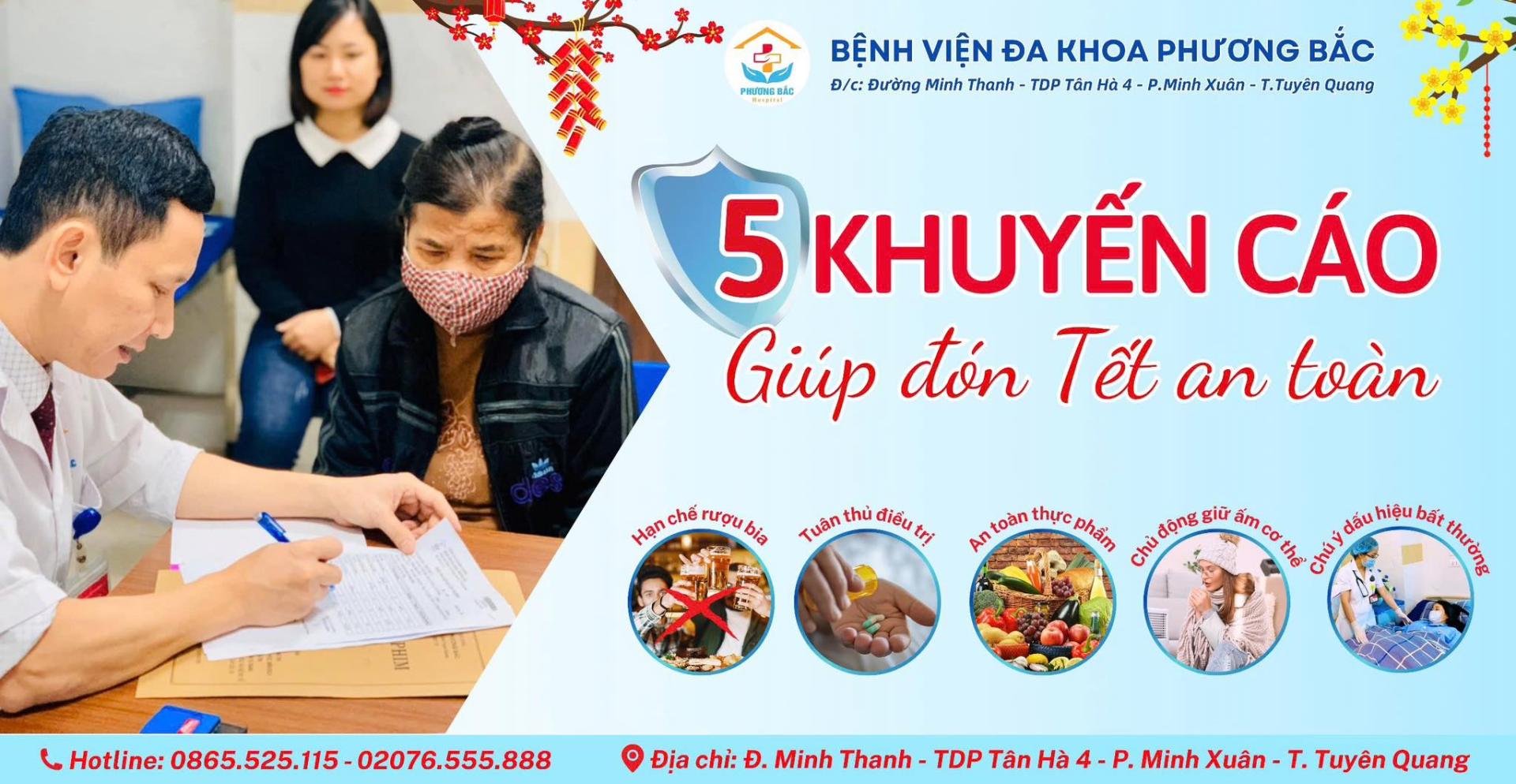 5 KHUYẾN CÁO Y TẾ GIÚP ĐÓN TẾT AN TOÀN