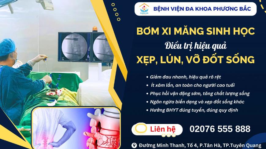 BƠM XI MĂNG SINH HỌC – ĐIỀU TRỊ HIỆU QUẢ XẸP LÚN, VỠ THÂN ĐỐT SỐNG KHÔNG MỔ MỞ