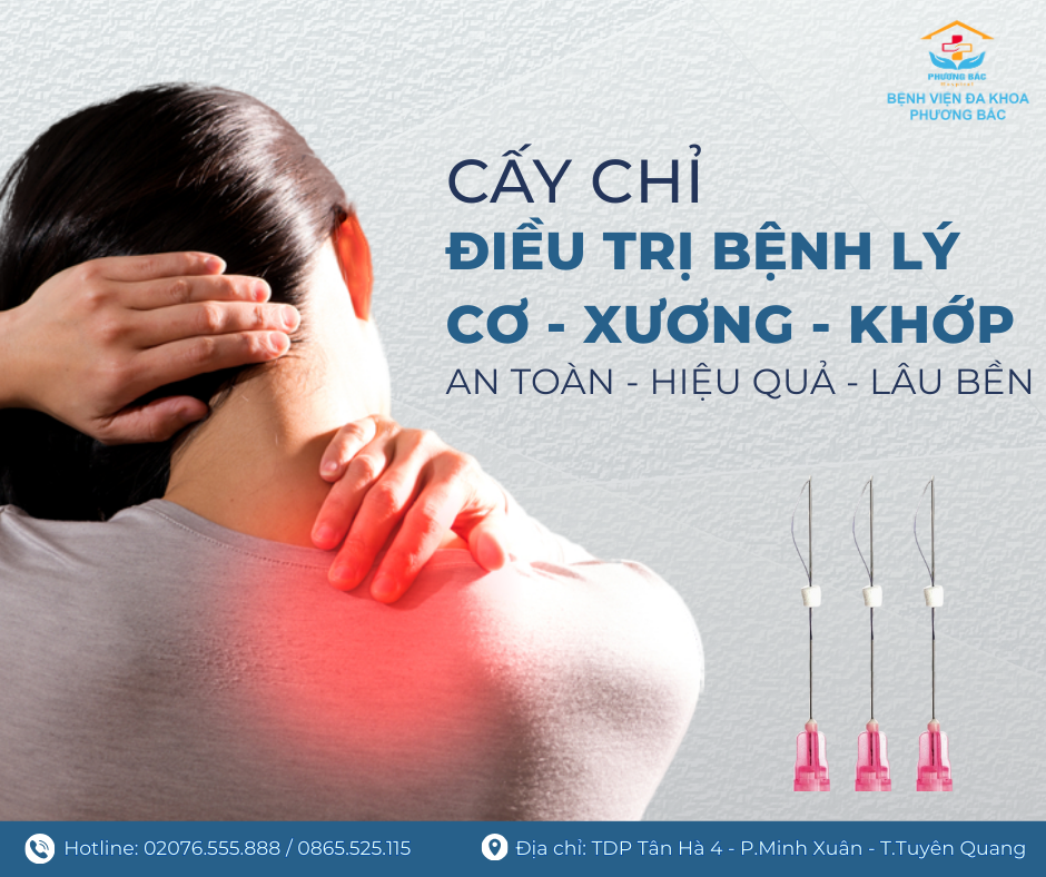 CẤY CHỈ VÀ BỆNH LÝ CƠ XƯƠNG KHỚP