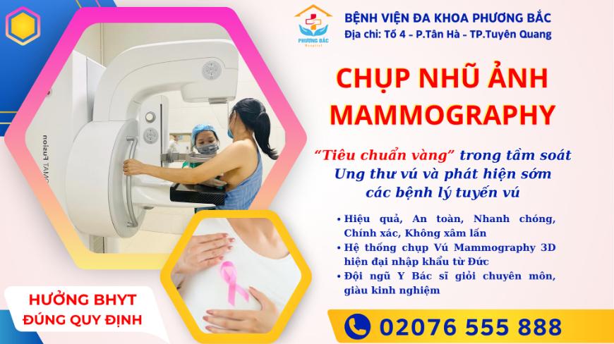CHỤP NHŨ ẢNH MAMMOGRAPHY – TIÊU CHUẨN VÀNG TẦM SOÁT UNG THƯ VÚ