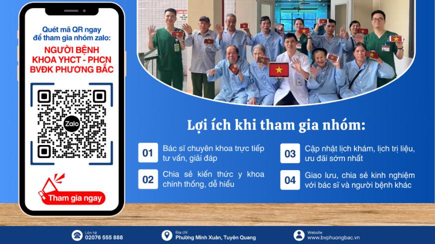 THAM GIA NHÓM ZALO – ĐỂ KẾT NỐI CÙNG CHUYÊN GIA Y HỌC CỔ TRUYỀN & PHỤC HỒI CHỨC NĂNG