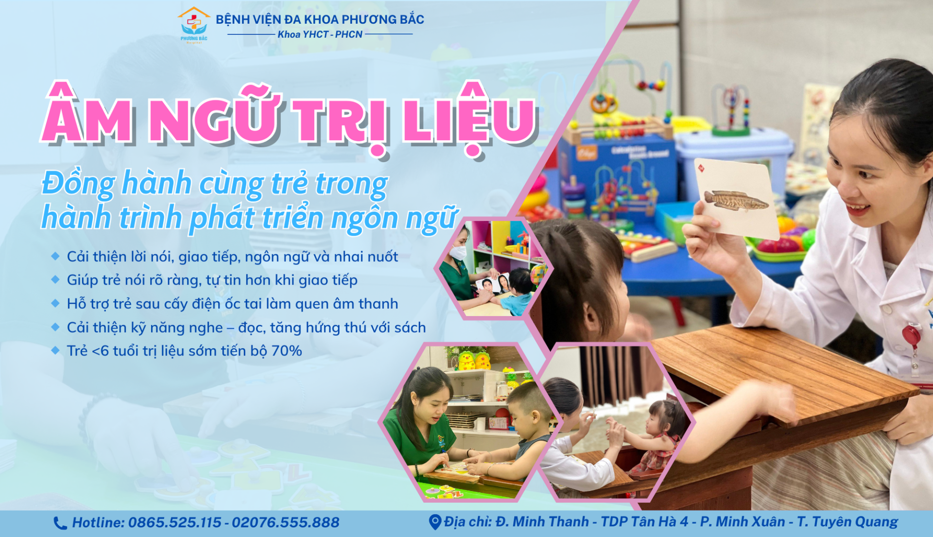 ÂM NGỮ TRỊ LIỆU - HỖ TRỢ PHỤC HỒI GIAO TIẾP HIỆU QUẢ CÙNG KHOA YHCT - PHCN