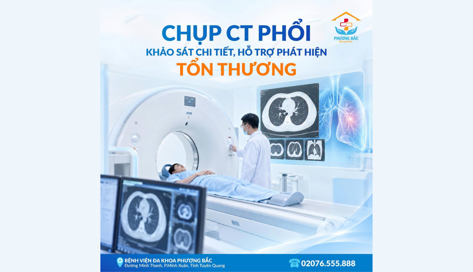 CHỤP CT PHỔI – KHẢO SÁT CHI TIẾT, HỖ TRỢ PHÁT HIỆN TỔN THƯƠNG