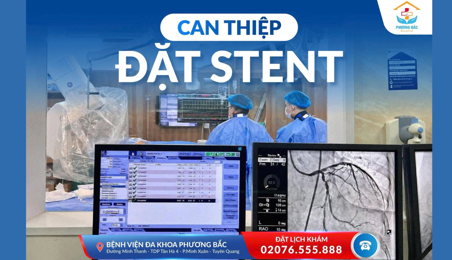 LÀM CHỦ KỸ THUẬT CAN THIỆP TIM MẠCH: BVĐK PHƯƠNG BẮC CAN THIỆP THÀNH CÔNG LIÊN TIẾP 3 CA ĐẶT STENT ĐỘNG MẠCH VÀNH