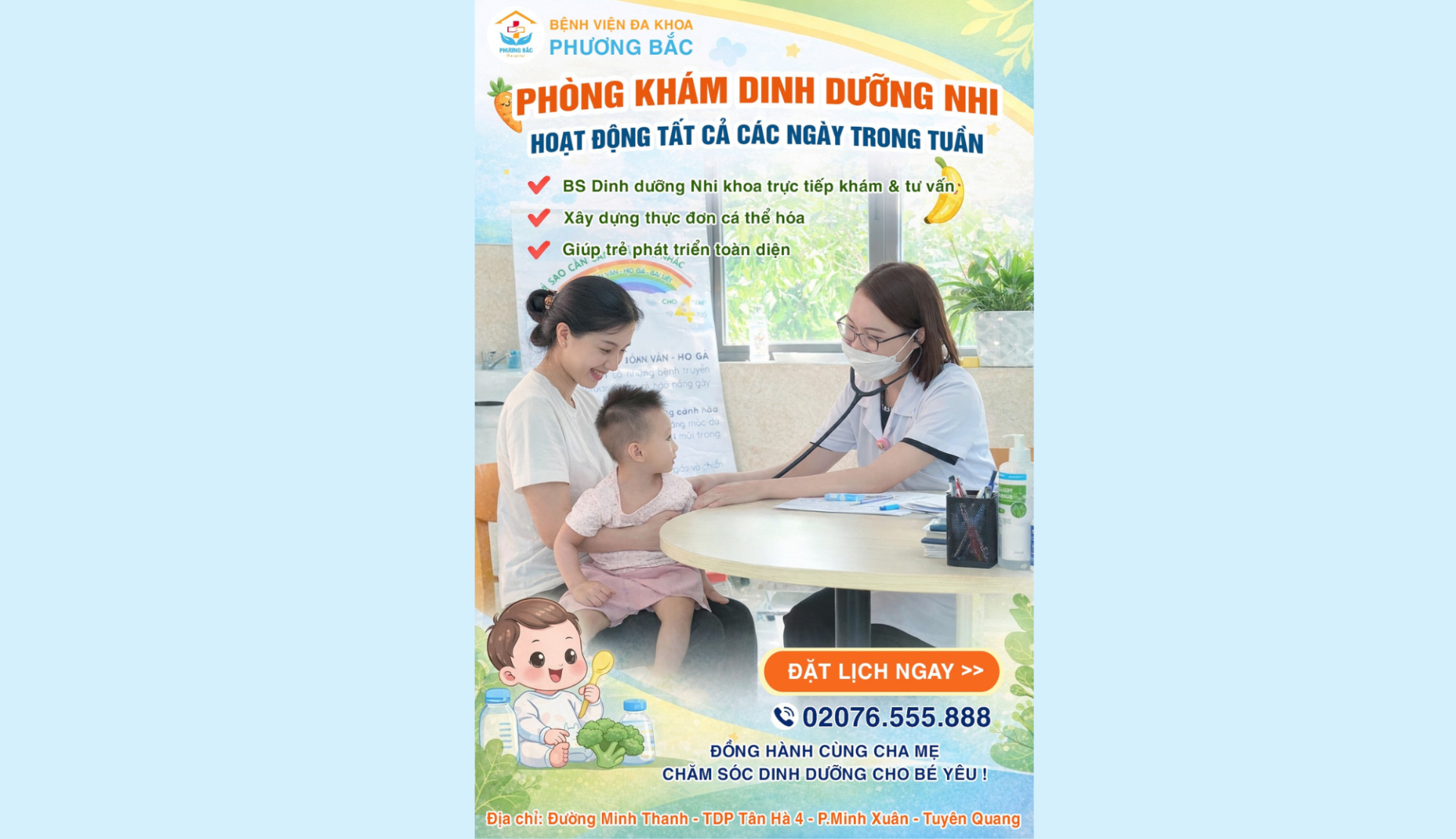 BVĐK PHƯƠNG BẮC MỞ PHÒNG KHÁM DINH DƯỠNG NHI - ĐỒNG HÀNH CÙNG SỰ PHÁT TRIỂN TOÀN DIỆN CỦA TRẺ