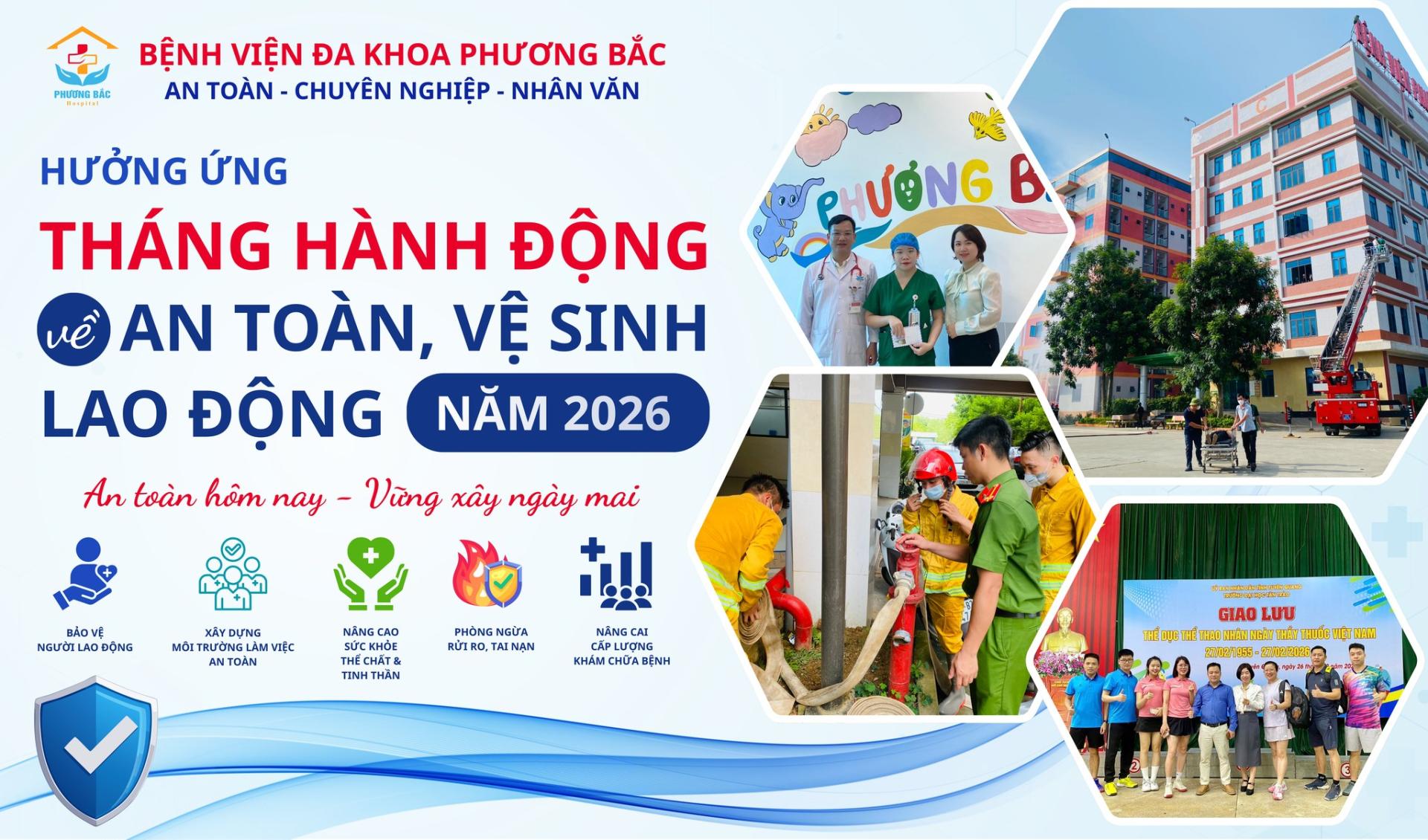 HƯỞNG ỨNG THÁNG HÀNH ĐỘNG VỀ AN TOÀN, VỆ SINH LAO ĐỘNG NĂM 2026