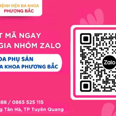 QUÉT MÃ – THAM GIA NGAY NHÓM ZALO KHOA PHỤ SẢN – BVĐK PHƯƠNG BẮC